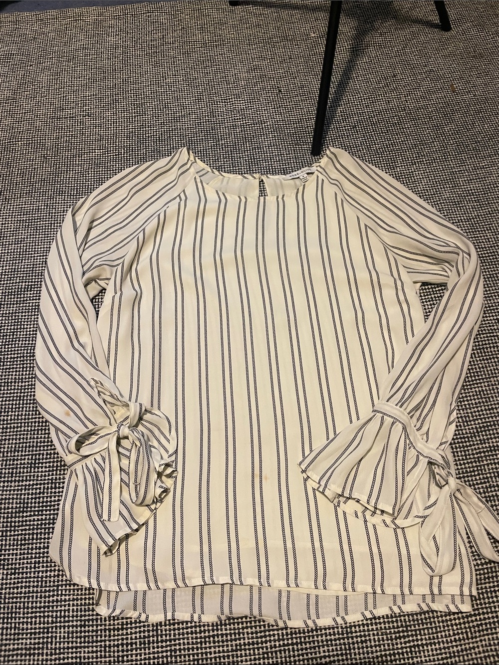 Rose + Olive striped blouse